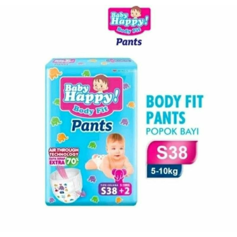 Babyhappy S 40  pempers body fit pants popok bayi hemat baby happy S40 celana