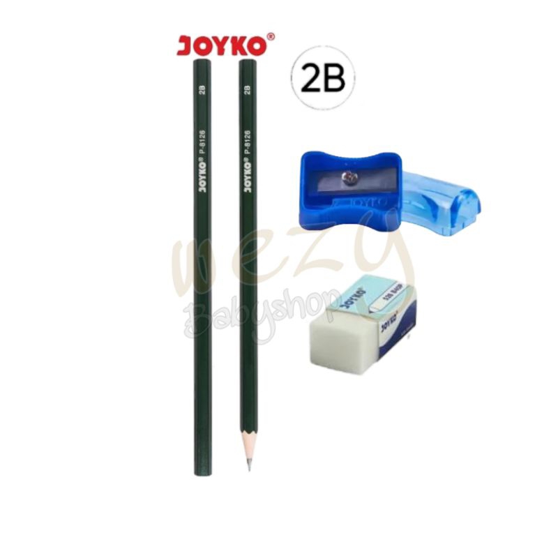 

paket alat tulis anak JOYKO / mini stationery set / perlengkapan sekolah / pensil penghapus rautan/ pencil lucu karakter