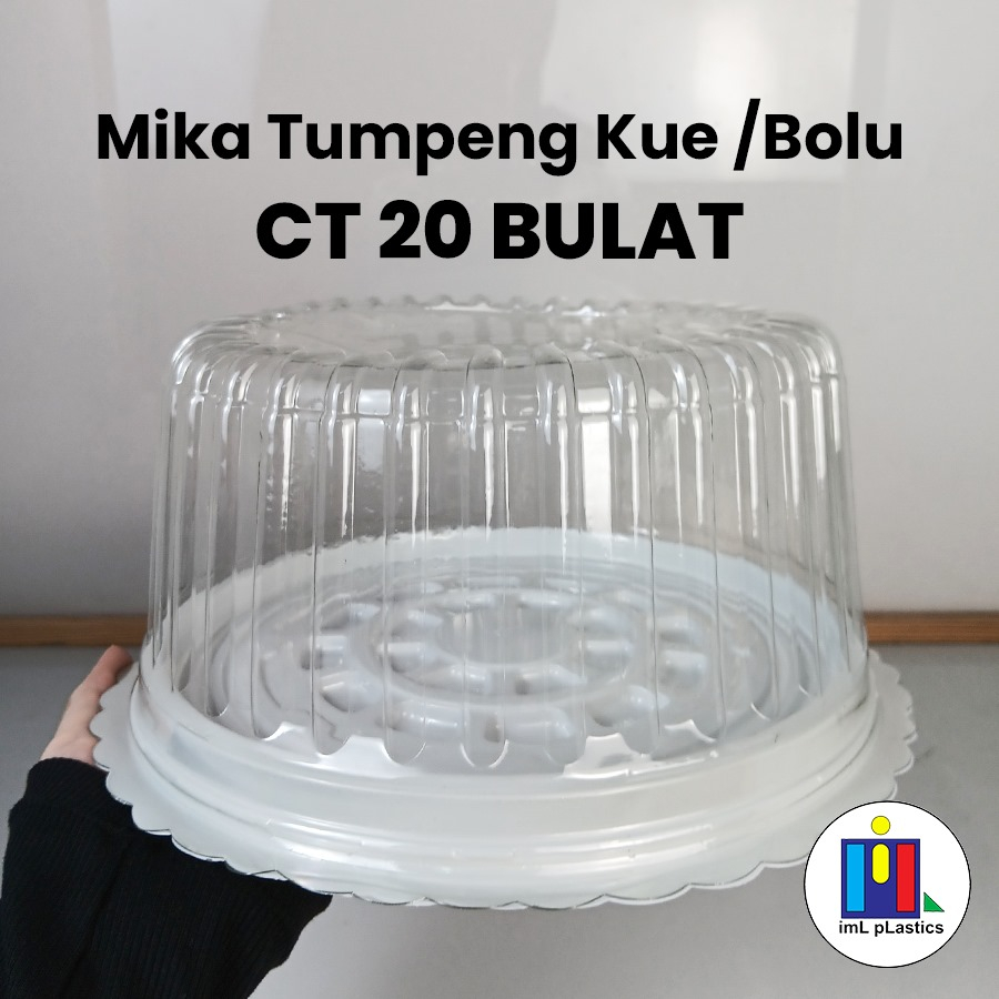 MIKA CT20 BULAT PUTIH /TRAY CAKE TART 20CM / MIKA KUE BOLU BULAT PUTIH - 10pcs