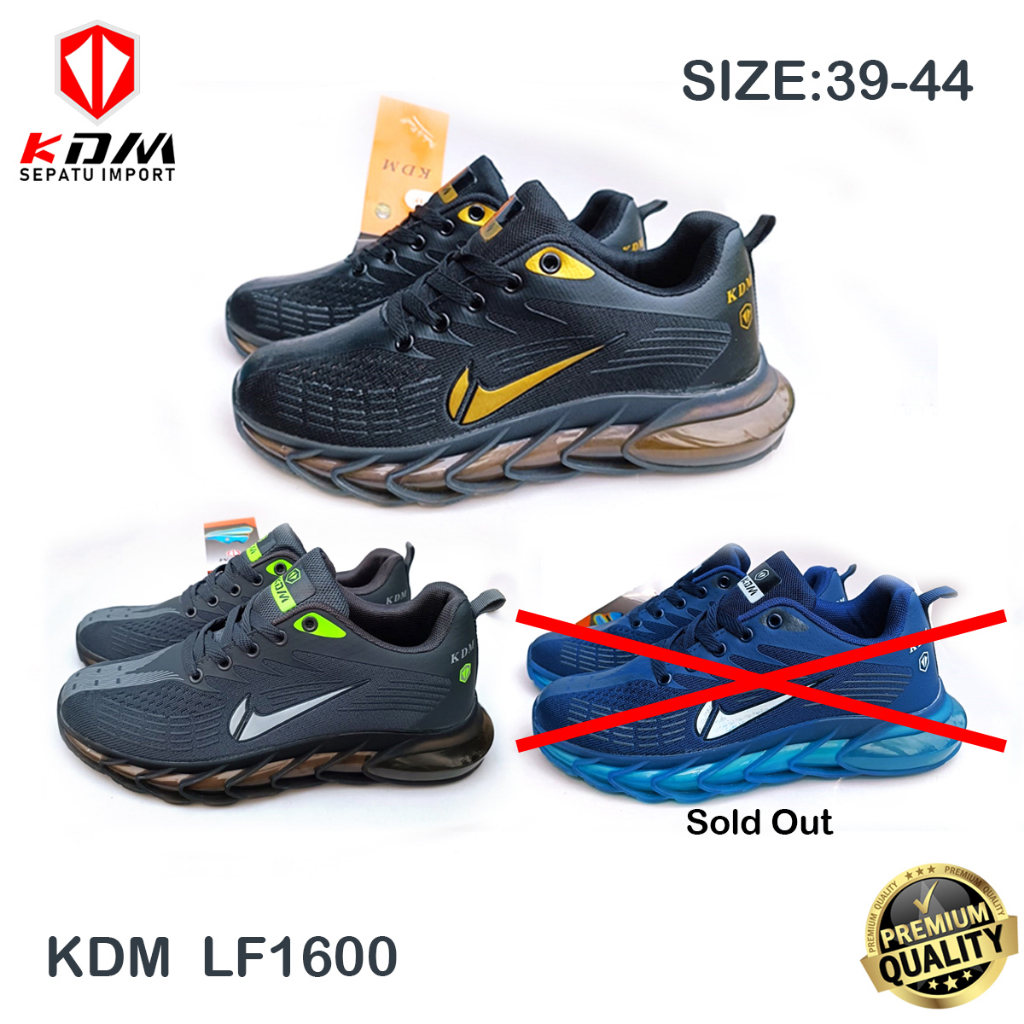 Sepatu Olahraga Lari Sepatu Running Sepatu Pria & Wanita Premium Import KDM LF 1600