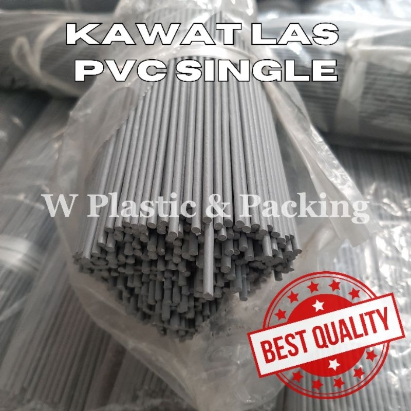 Kawat las PVC single abu - abu / Welding rod single