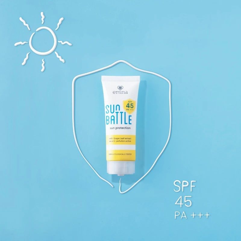 Emina sunscreen spf 45++