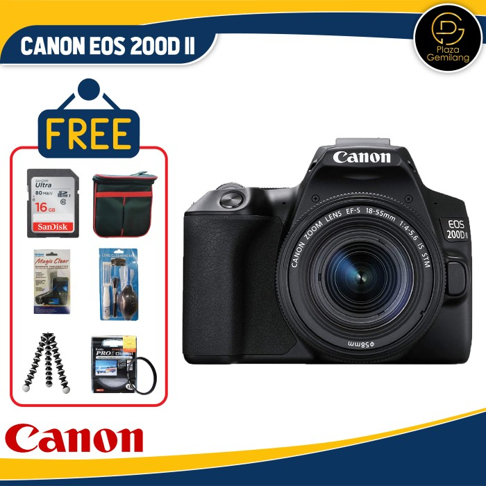 Canon Eos 200D Mark II Kit 18-55 IS STM - Canon 200D Mark 2