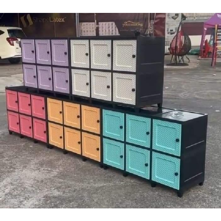 LEMARI PAKAIAN PLASTIK TABITHA CLICKS 3 PINTU SERBAGUNA