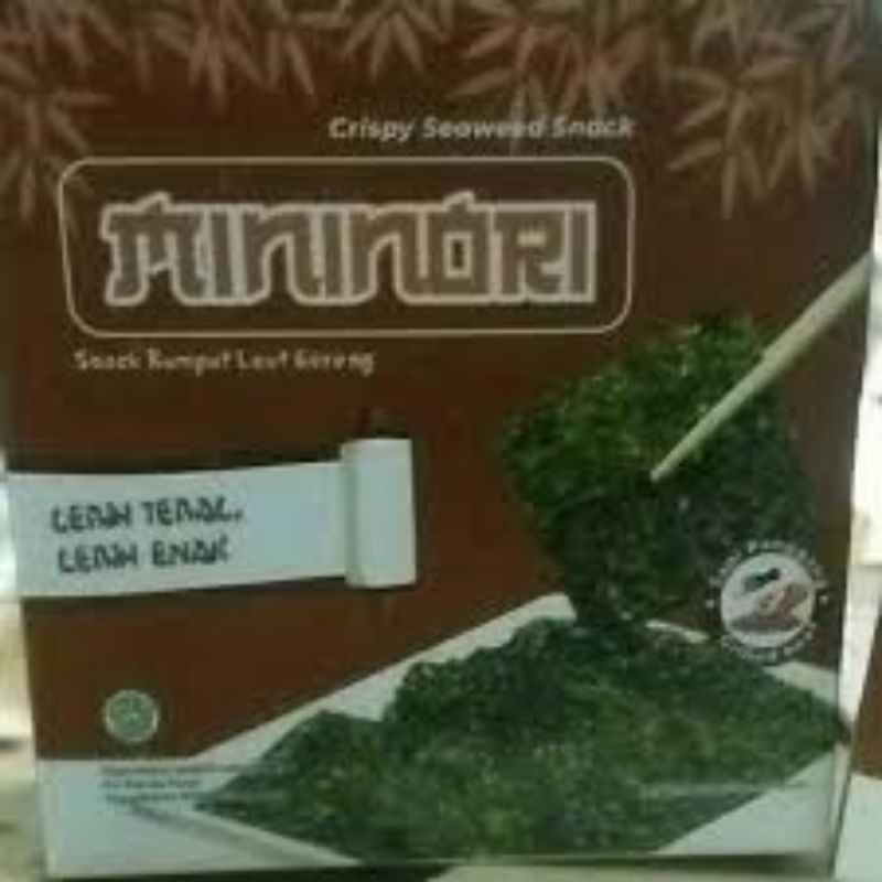 

Snack Minori Rumput Laut Rasa Sapi Panggang//kemasan 1 Box isi 12PCS