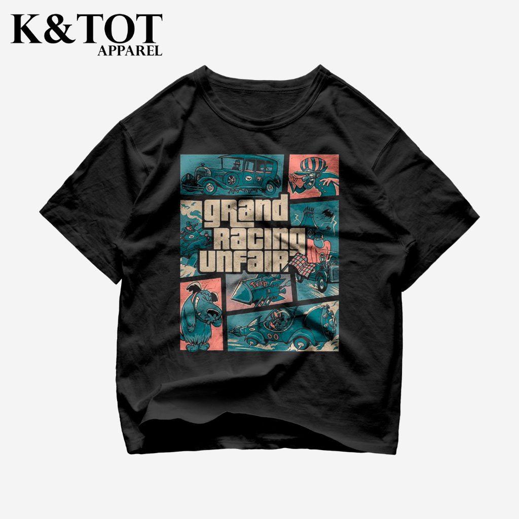 KNTOT - KAOS BAJU GRAND RACING UNFAIR GTA SAN ANDREAS PS 2 PLAYSTATION | TSHIRT OVERSIZE VINTAGE HIT