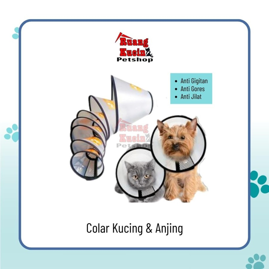Pet Collar Kucing / Pelindung Lehar Kucing