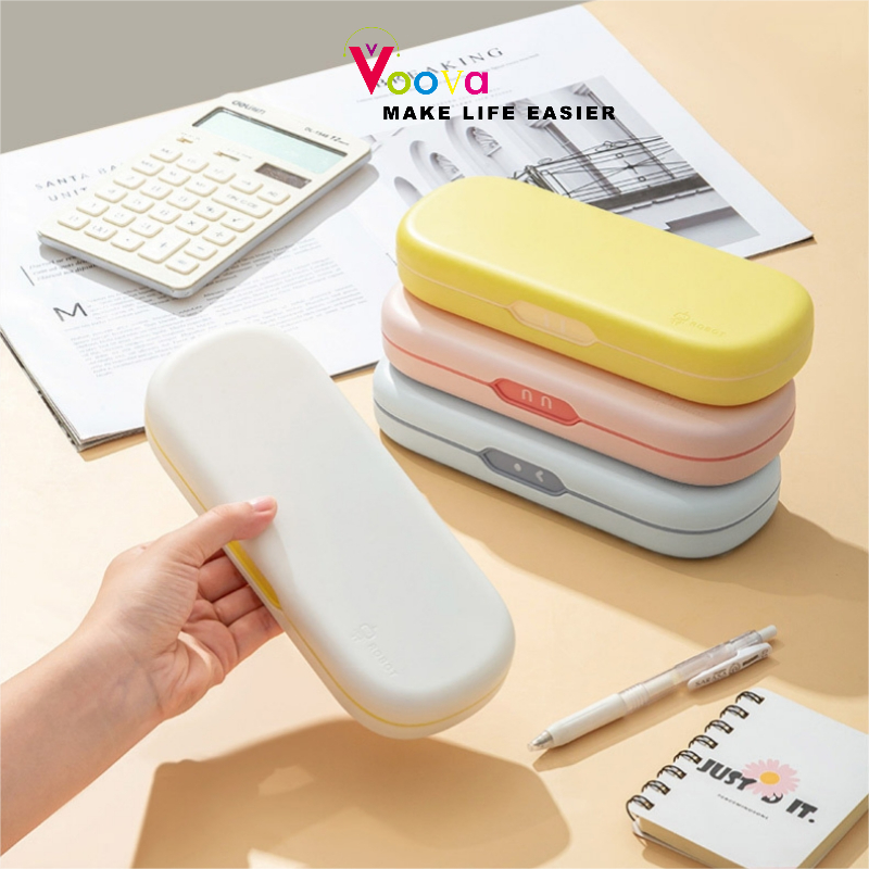 

VOOVA Kotak Alat Tulis Portabel / Penyimpanan Tas Pena / Kotak Pensil / Kotak Pensil Multifungsi/ Kotak Pena/Stationary Box