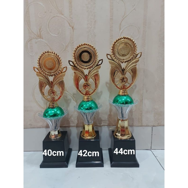 Trophy Custom Piala Murah kaca 1 SET 123 (B.204)