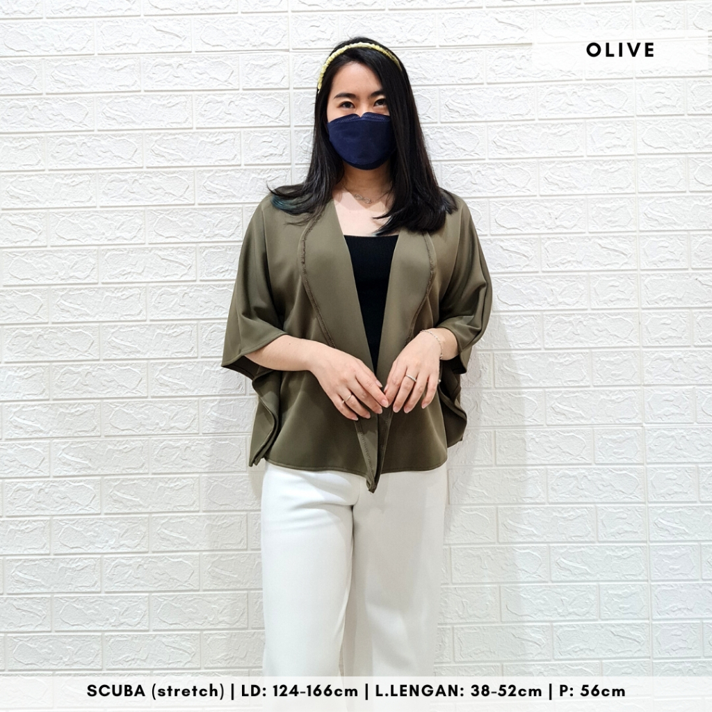 3100 billie outer scuba blazer cardigan polos luaran melar