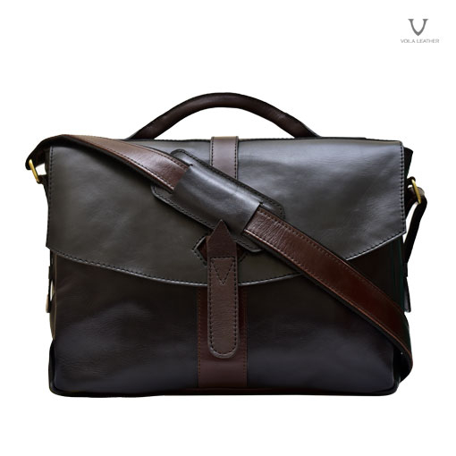VOILA LEATHER | BECKER Tas Selempang Pria Kulit Asli Genuine Leather Messenger Bag Premium