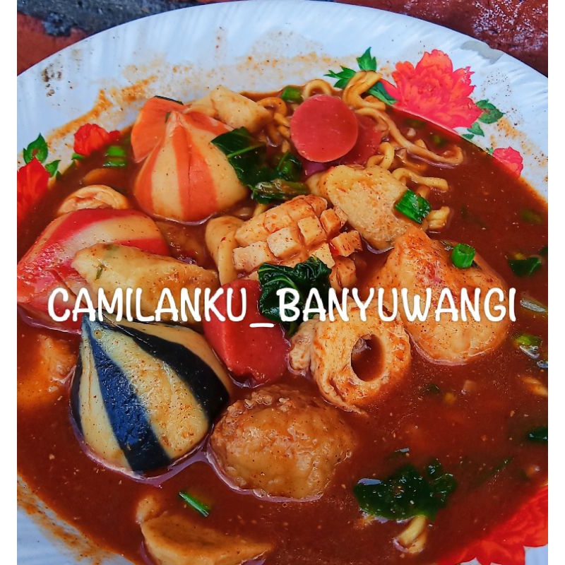 (FROZEN FOOD) SEBLAK KUAH PEDAS DUMPLING CIKUWA KEMBANG CUMI, SEBLAK MAKARONI MURAH