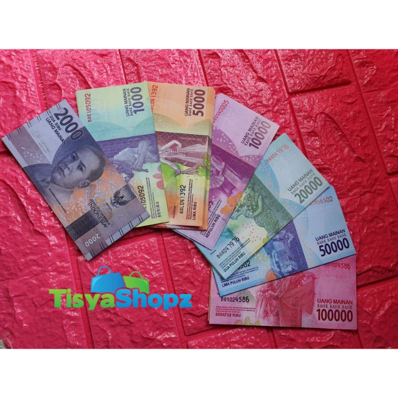 ALTRUISION - Uang Mainan isi 100 lembar, Mainan anak-anak