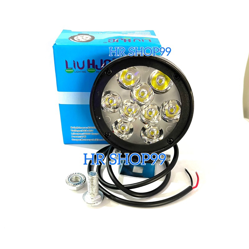 Lampu Tembak Sorot Led Cree Topi 9 Mata Led Bulat 27 Watt HJG