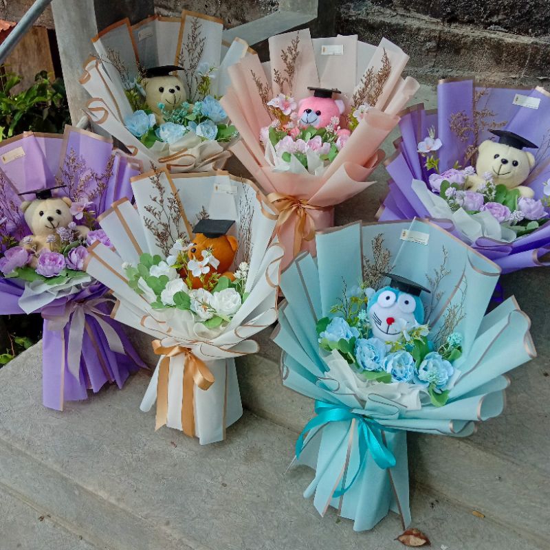 Buket boneka bunga wisuda sidang Semarang