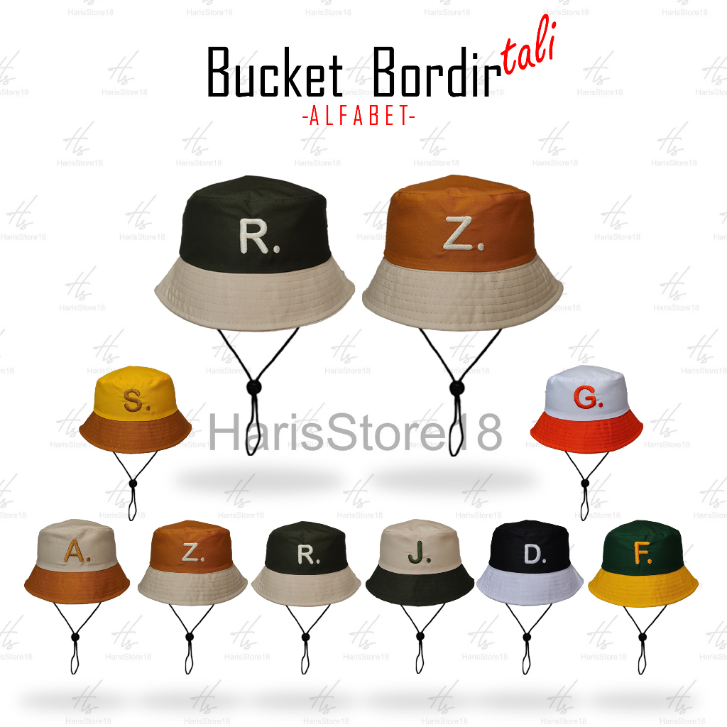 Topi Bucket Anak Alfabet / Topi Bucket Anak / Bucket anak perempuan laki laki
