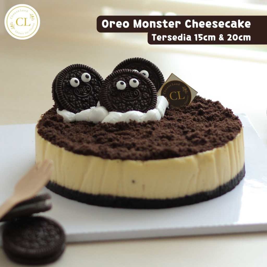 

OREO CHEESE CAKE / Cheese Land / Kue Keju Premium / Kue Ulang Tahun & Cemilan Unik