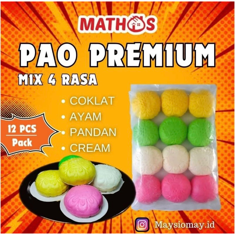 

Mathos Pao Premium Mix 4 Rasa Isi 12 Pcs