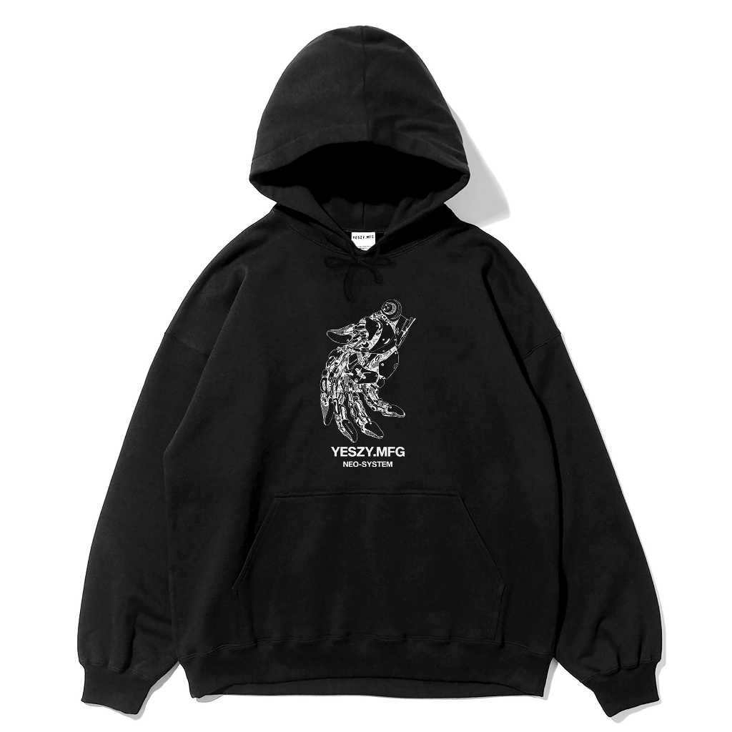 YESZY.MFG Hand Machine Black Hoodie
