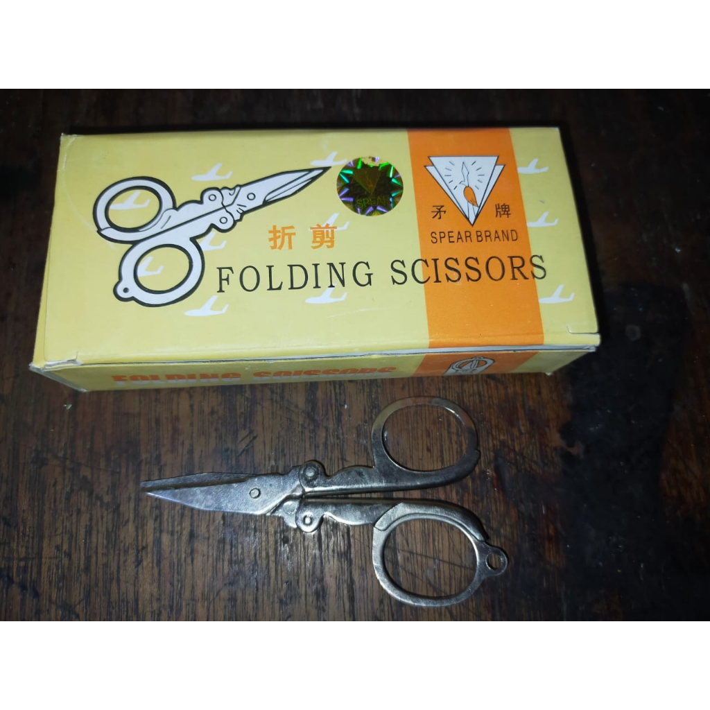 

Folding Scissors Spear Brand / Gunting Lipat Kecil Stainless