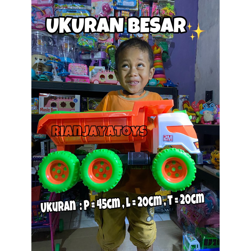 Mainan Mobil Truck Tronton Pengangkut Pasir Besar