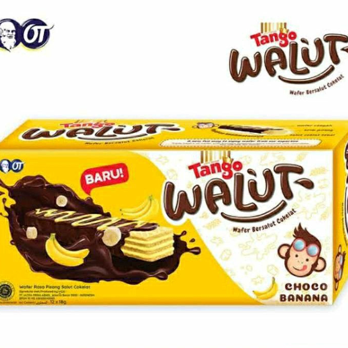 

WAFER TANGO WALUT CHOCO BANANA ISI 12 @11GR