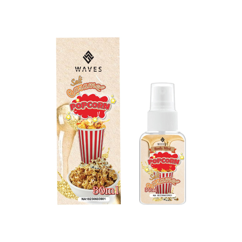 JM - [BPOM] Parfum Body Mist Popcorn 30ml Premium / Parfum Popcorn Caramel 30ml Unisex / Body Mist Popcorn 30ml Best Seller