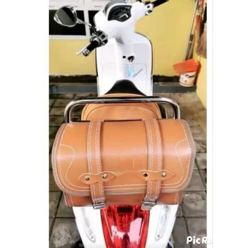 Promo  Tas Motor Touring Buat Sandaran Belakang Vespa Modern Scoopy Genio Fazzio Dan Grand Filano