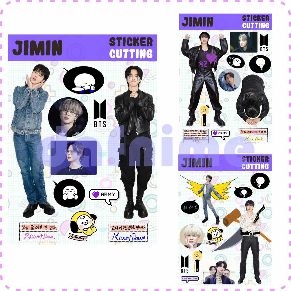 

STICKER BTS JIMIN CUTTING