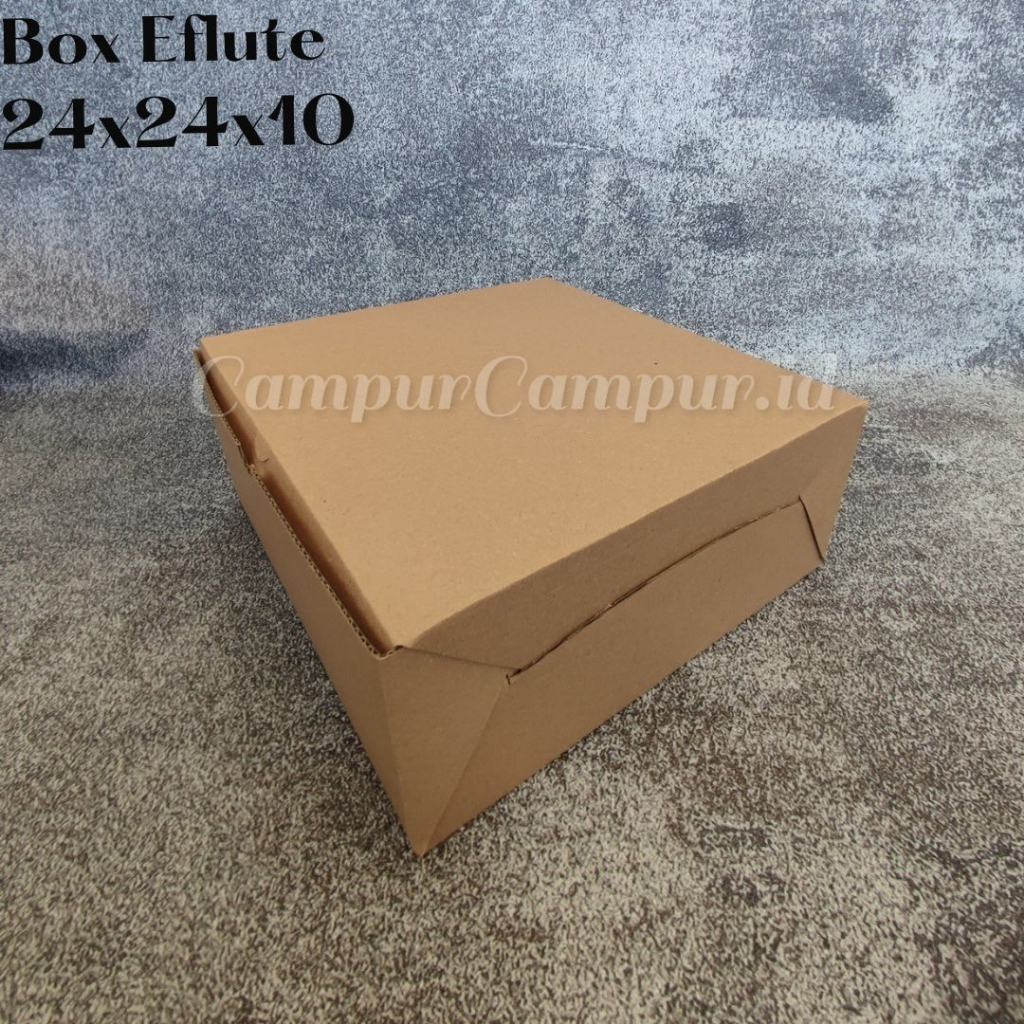 

Box Kardus Eflute Coklat 24x24x10 Cm Packaging Hampers Aksesoris Olshop Sovenir Baju Kotak Kado Snack