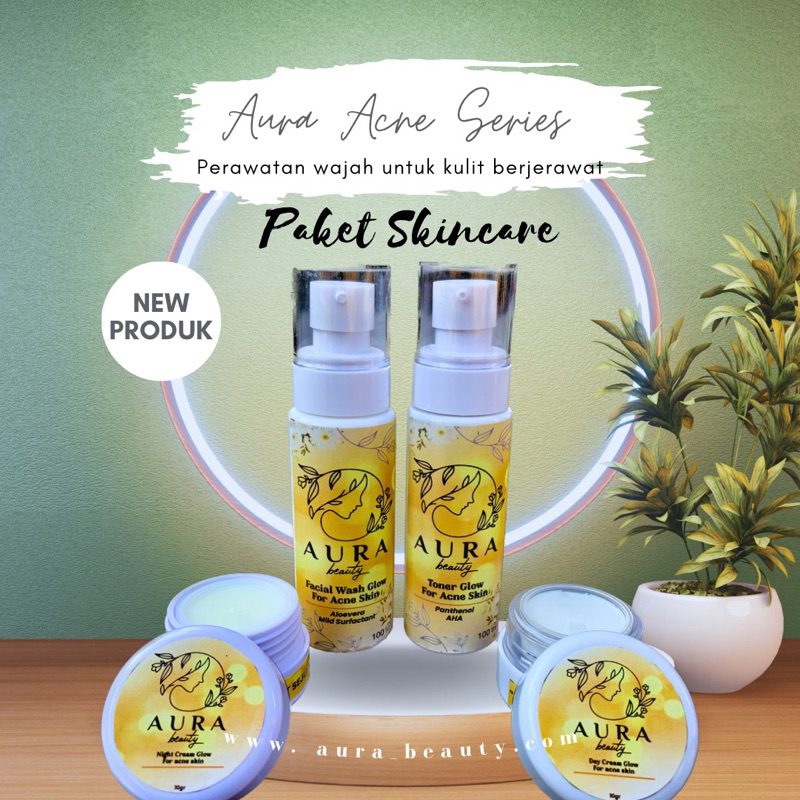 AURA SKINCARE FOR ACNE SKIN ( PAKET ACNE SERIES )