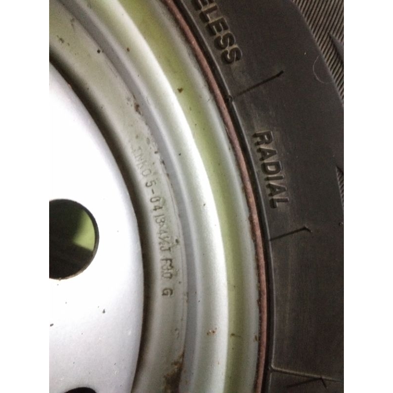 velg second kaleng plus ban duravis pcd 4x114R13  termurah