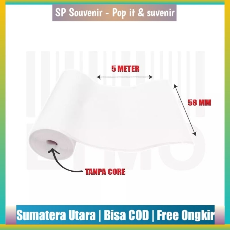 

Label Direct Stiker Thermal 58x5m | Label Sticker Stiker 58 mm x 5 m