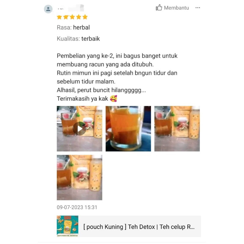 (COD MAKASSAR) [ pouch Kuning ] Teh Detox | Teh celup Rempah | JSR | Imunitas | Ramuan Rempah Serangkai Rasa untuk perut buncit diet detox rahim promil