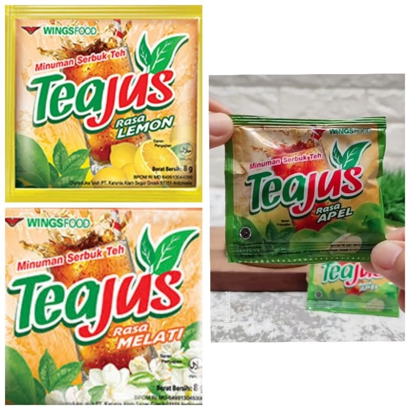 

Teajus minuman serbuk, 3renceng atau 30 sachet