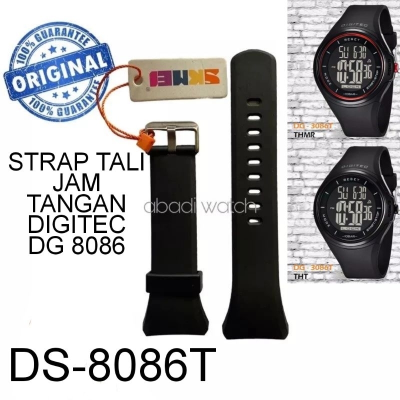 STRAP TALI JAM TANGAN DIGITEC  DS 3086 ,DS3086 ,DS-8086T, Digitec 8086 DG-8986T