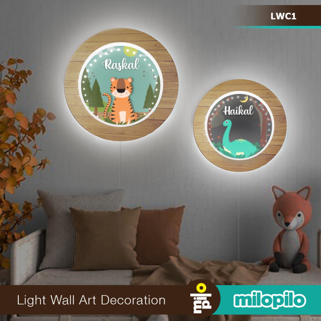 Dekorasi Kamar, Lampu Tidur Anak, Hiasan Dinding LED, Kado Anak Cowok