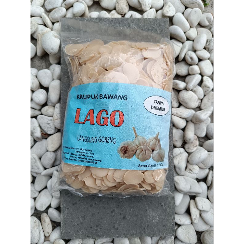 

Kerupuk Bawang Lago Langsung Goreng 1kg