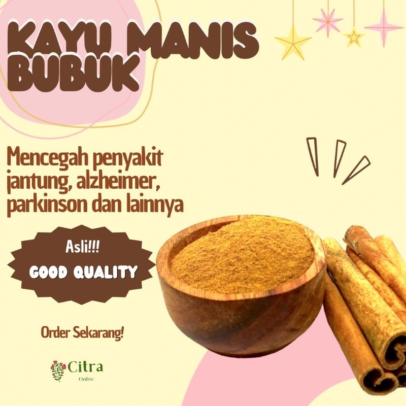 

KAYU MANIS KENINGAR BUBUK CINNAMON POWDER 500 GRAM