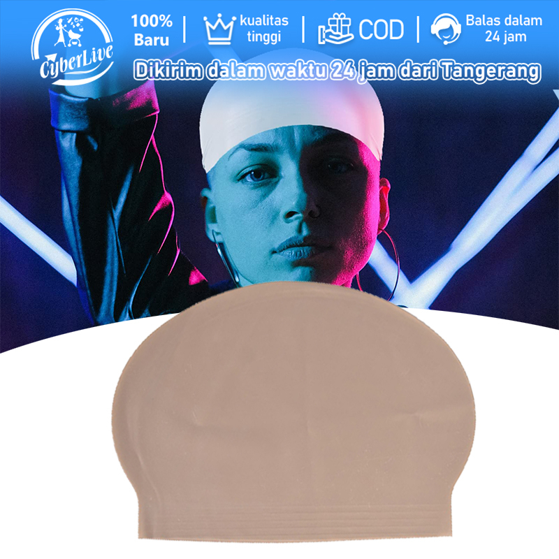 Wig Botak Bald Cap Kepala Botak Palsu Kepala Latex