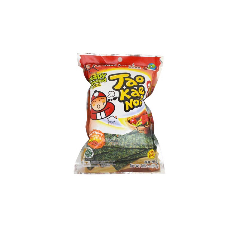 

Tao Kae Noi Crispy Seaweed 15g Original Hot Spicy