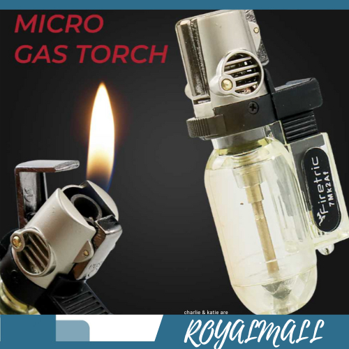 Tin Pioneer Windproof Powerful Micro Gas Torch Flame / Korek Api Pematik Mancis Gas Bara Jet Firetri