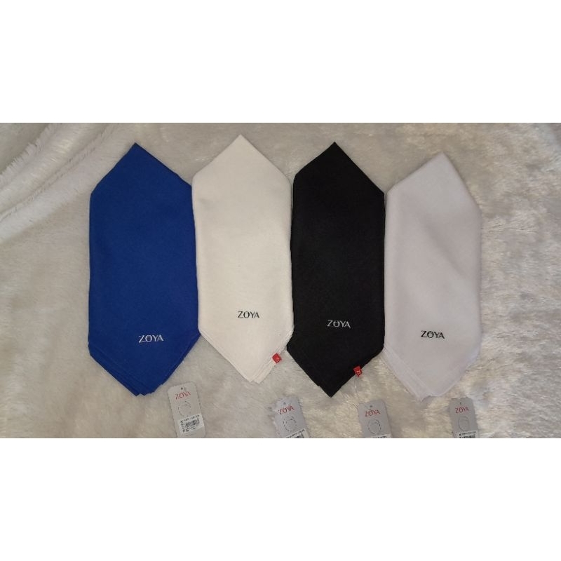 kerudung segi empat polos zoya