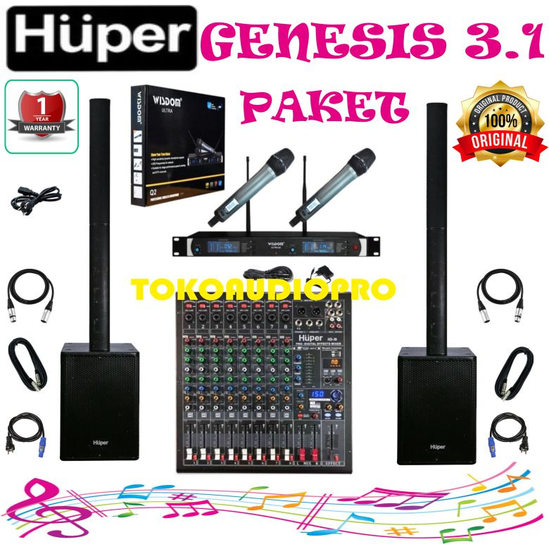 Paket SoundSytems Huper Genesis 3.1 Paket Speaker Aktif Huper Genesis 31 Paket Sound