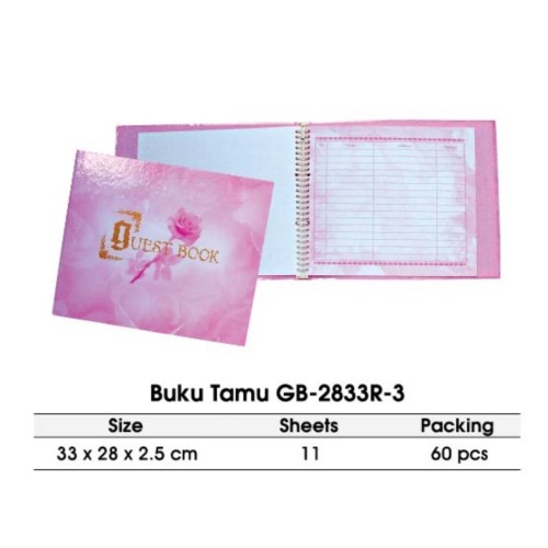 

buku tamu\guset book GB-2833-R-3 JOYKO