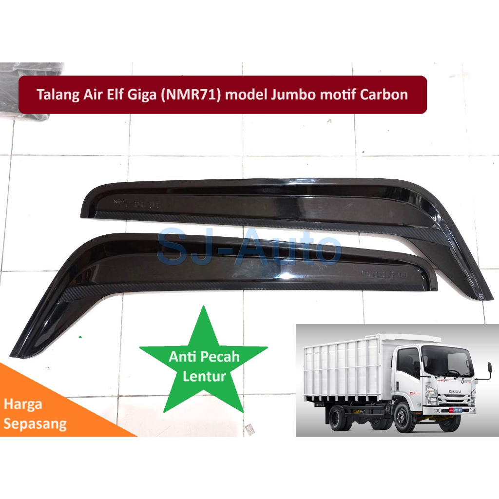 Talang Air Elf Giga Hitam Model Giga Jumbo Carbon NMR71