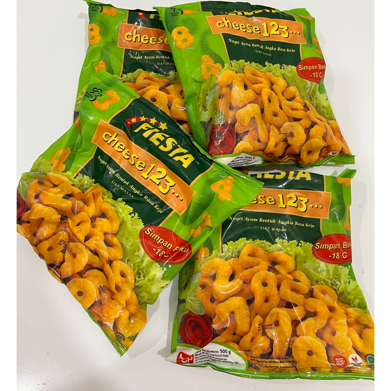 

Fiesta Cheese 123 | Naget Ayam Bentuk 123 Rasa Keju | Frozen Food Murah