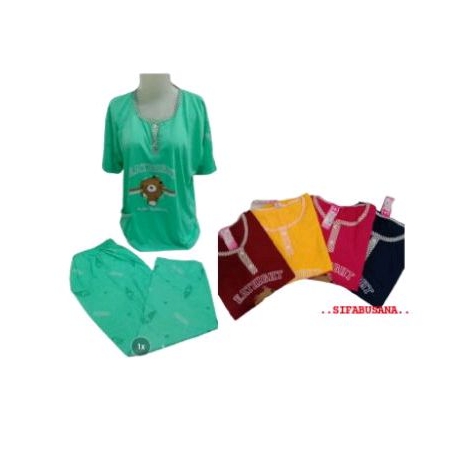 BAJU TIDUR wanita celana panjang baju pendek JUMBO