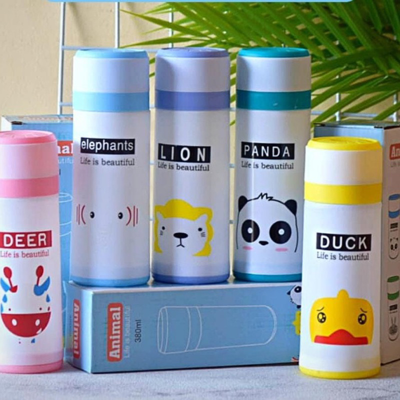 Botol Kaca Animal 380ml