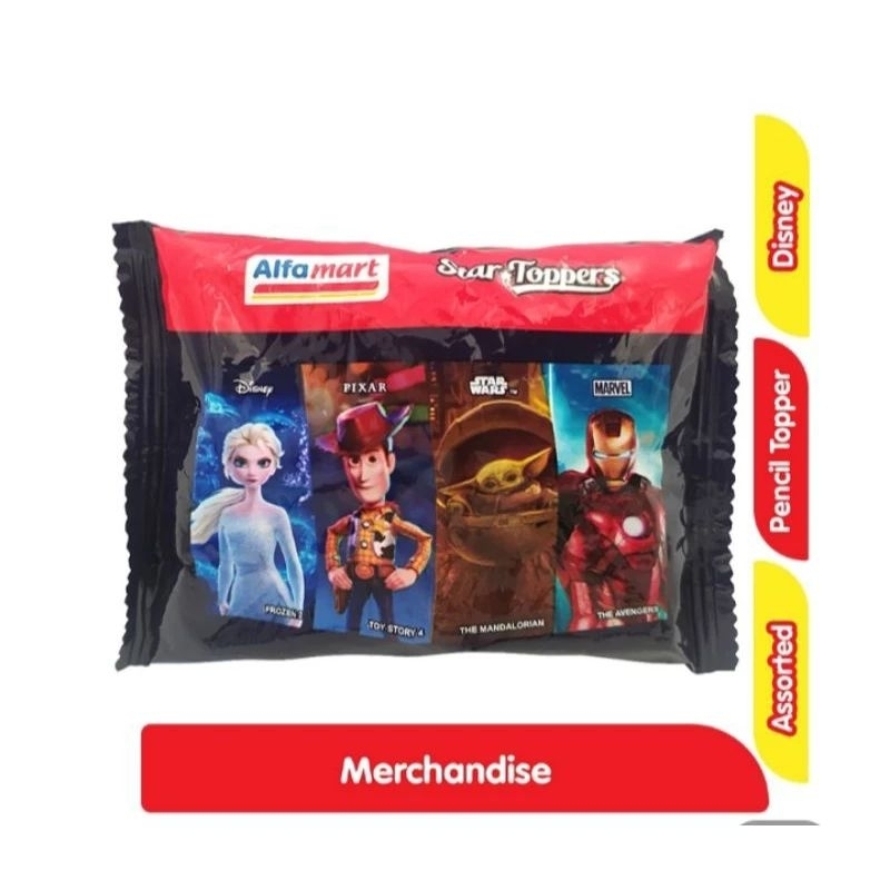 

Topper Pensil Pencil Disney Daisy Duck Minnie Mouse Captain Marvel Merchandise Alfamart